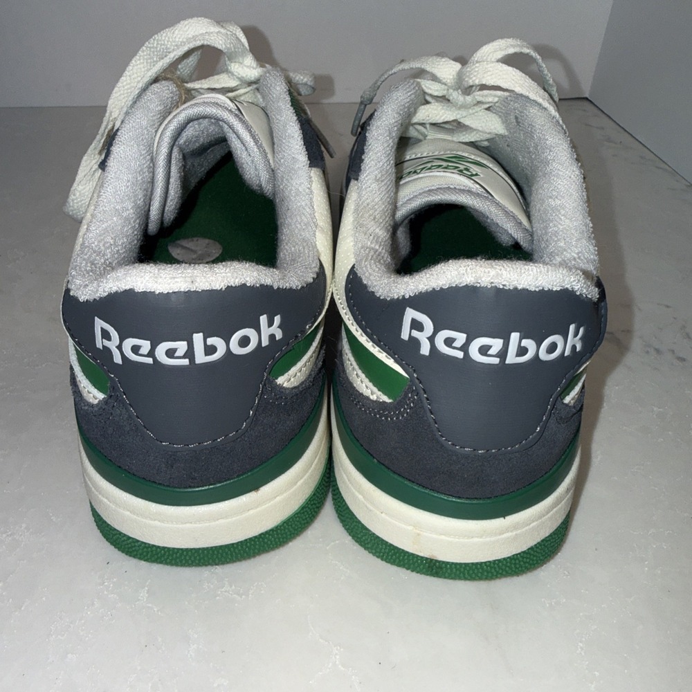 Reebok Mens Court Advance White Navy Glen Green GALAXY1 Sneakers Size 9.5 - Picture 4 of 7